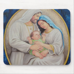 The Holy Family: Divine Love Portrait Mouse Pad