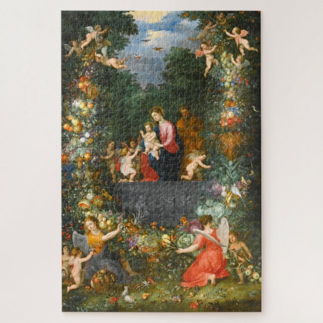 The Holy Family, Jan Brueghel  Jigsaw Puzzle (Vertical)