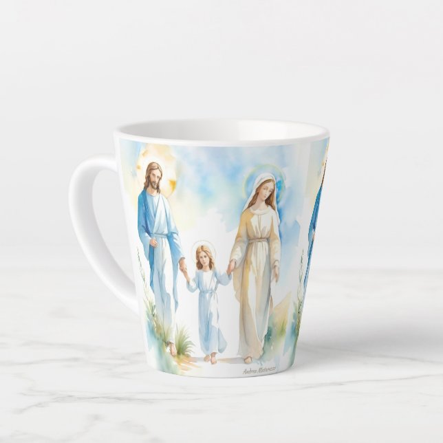 The Holy Family Latte Mug (Left Angle)