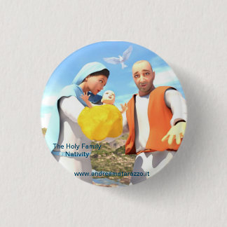 The Holy Family - Nativity 1 Inch Round Button