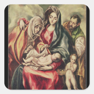 The Holy Family Square Sticker