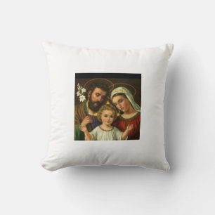 The Holy Family Throw Pillow