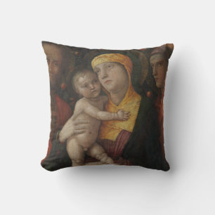 The Holy Family with Saint Mary Magdalene Throw Pillow