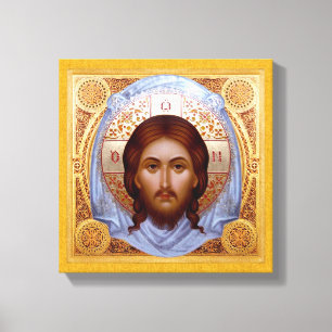 THE HOLY MANDYLION-Icon on Stretched Canvas Print