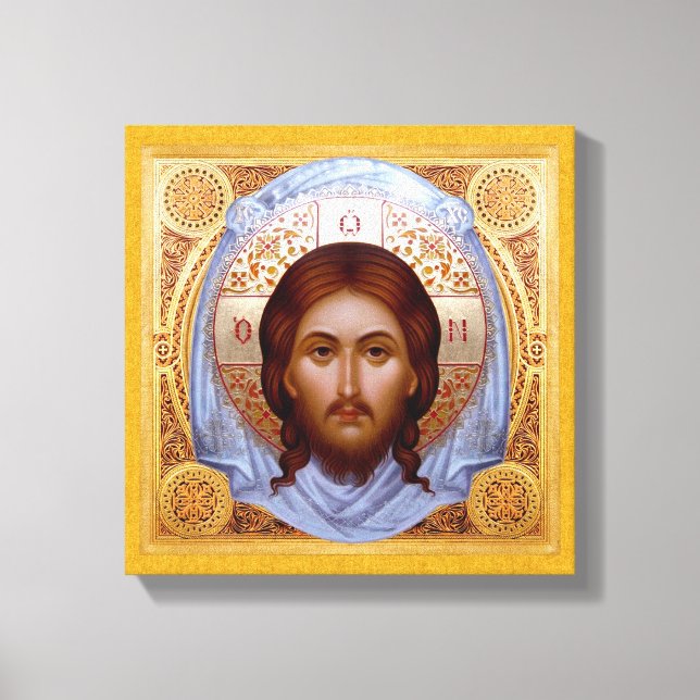 THE HOLY MANDYLION-Icon on Stretched Canvas Print (Front)