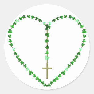 The Holy Rosary Classic Round Sticker