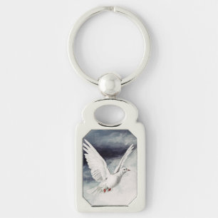 The holy spirit in the form of a Dove Keychain