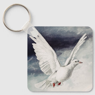 The holy spirit in the form of a Dove Keychain