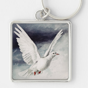 The holy spirit in the form of a Dove Keychain