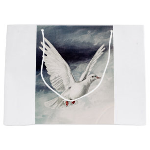 The holy spirit in the form of a Dove Large Gift Bag