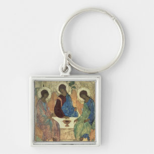 The Holy Trinity, 1420s (tempera on panel) Keychain