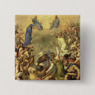 The Holy Trinity, 1553/54 (oil on canvas) 2 Inch Square Button