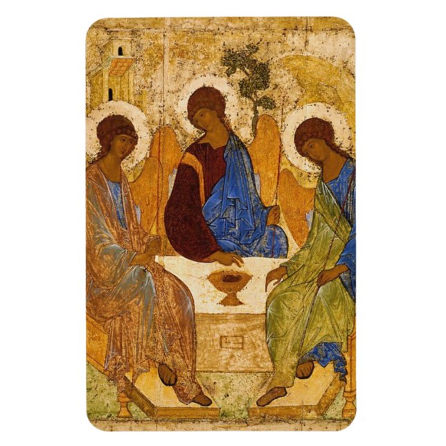 The Holy Trinity By Andrei Rublev Magnet (Vertical)