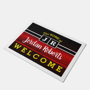 The Home of (Your Name) - Monogram (editable) Doormat