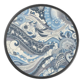 The Home Studio Indigo Bloom Hockey Puck