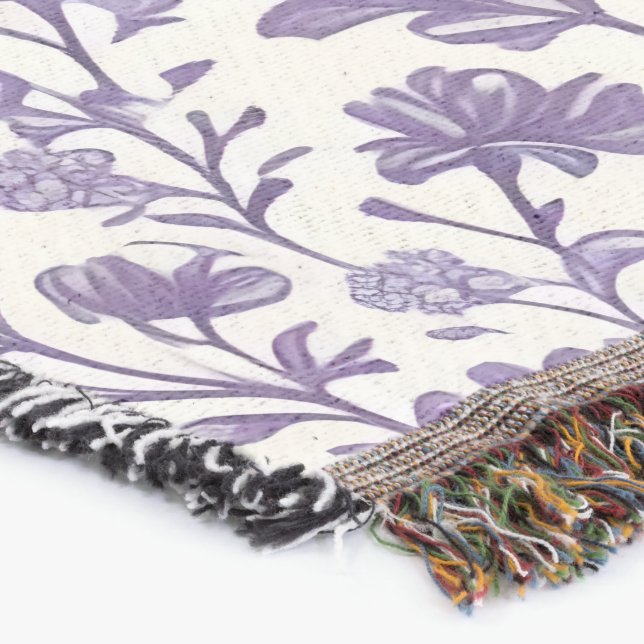 The Home Studio Lavender Bloom  Throw Blanket (Corner)