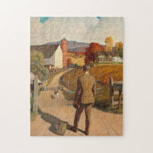 The Homecoming, 1945 by Newell Convers Wyeth Jigsaw Puzzle