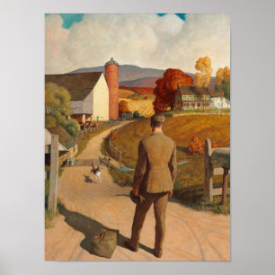 The Homecoming, 1945 by Newell Convers Wyeth Poster