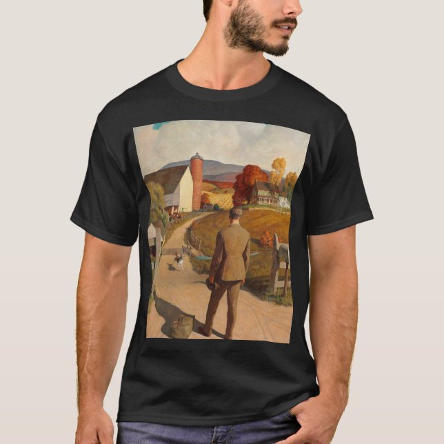 The Homecoming, 1945 by Newell Convers Wyeth T-Shirt (Front)