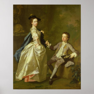 The Hon. Rachel Hamilton and her brother Poster