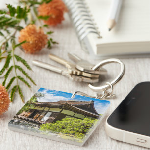 The hondo or main hall at Ginkaku-Ji, Kyoto Keychain