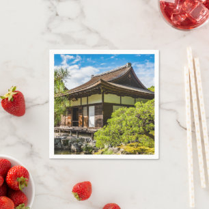 The hondo or main hall at Ginkaku-Ji, Kyoto Napkin