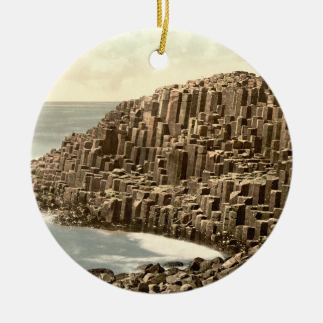 The Honeycombs, Giant's Causeway, Co Antrim Ceramic Ornament (Front)