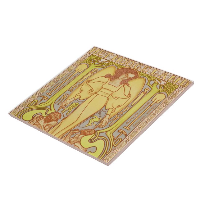 The Hoogeland, Beekbergen (1896) by Jan Toorop Tile (Side)