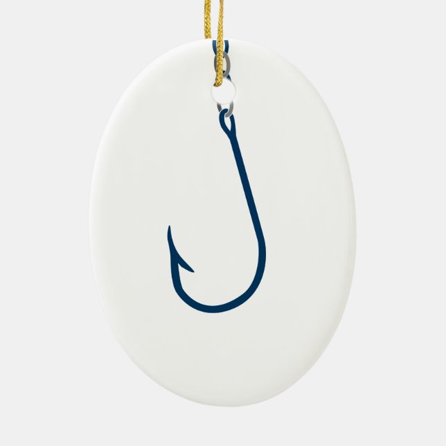 The Hook Ceramic Ornament (Back)