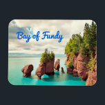 The Hopewell Rocks Bay of Fundy Canada stylized Magnet<br><div class="desc">The Bay of Fundy lies between Canada’s Nova Scotia and New Brunswick provinces, and touches the U.S. state of Maine. It’s known for extremely high tides, as at spots like New Brunswick’s Hopewell Rocks. These eroded “flowerpot” formations stand in water or on dry land, depending on the time of day....</div>