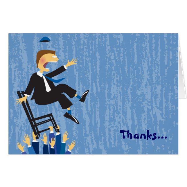 The Hora Chair Dance Folded Thank You Card1 (Front Horizontal)
