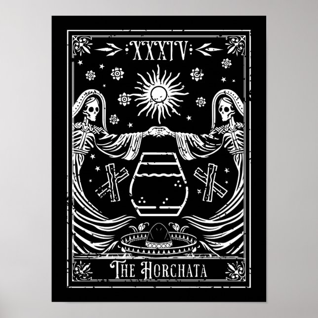 The Horchata Tarot Card Poster (Front)