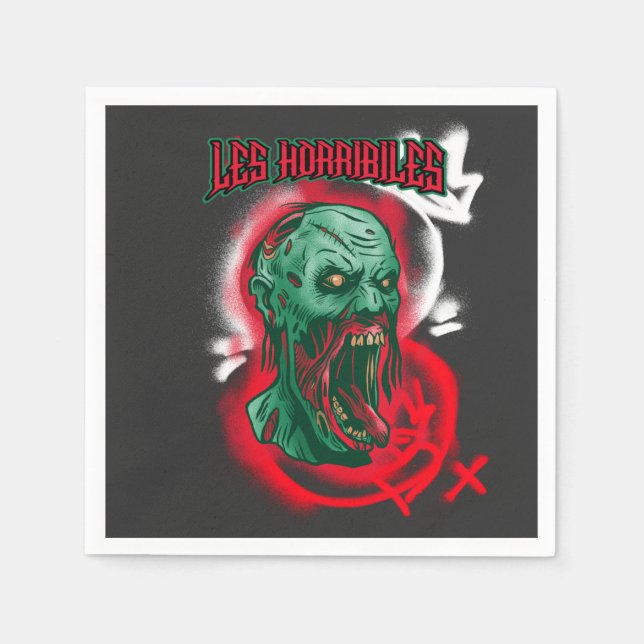 The  Horribiles Monster  Napkin (Front)