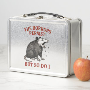 The Horrors Persist But So Do I Metal Lunch Box