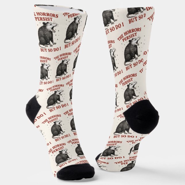 The Horrors Persist But So Do I Socks (Angled)