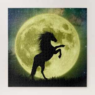 The horse and the yellow moon jigsaw puzzle