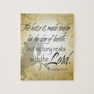 The Horse is made ready Proverbs 21:31 Scripture Jigsaw Puzzle