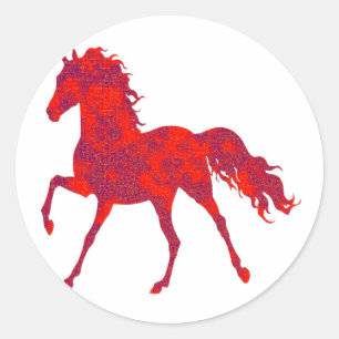 THE HORSE MOVEMENT CLASSIC ROUND STICKER