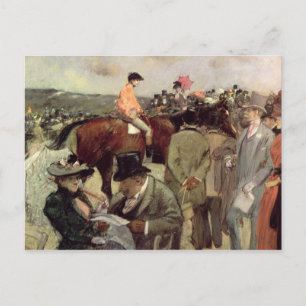 The Horse-Race, c.1890 Postcard