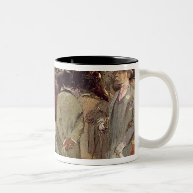 The Horse-Race, c.1890 Two-Tone Coffee Mug (Right)