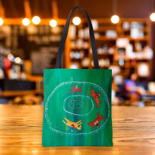 The Horse Race Modern Painting Tote Bag