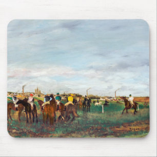 The Horse Races, Edgar Degas Mouse Pad