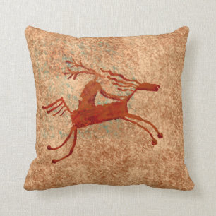 The Horse Rider Throw Pillow