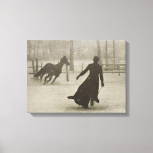 The Horse Trainer By Felix Thiollier 1899 Canvas Print