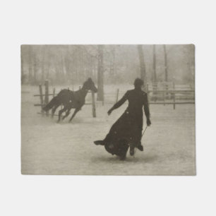 The Horse Trainer By Felix Thiollier 1899 Doormat