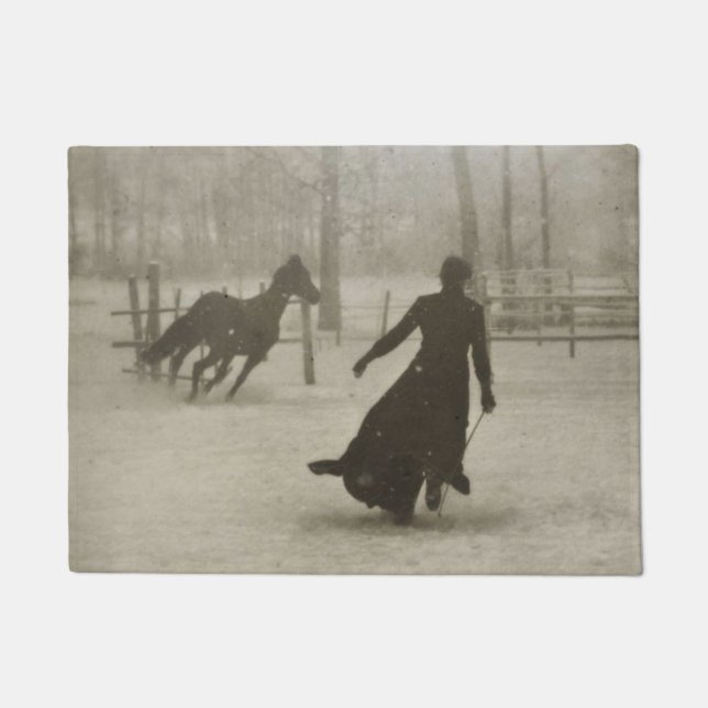 The Horse Trainer By Felix Thiollier 1899 Doormat (Front)
