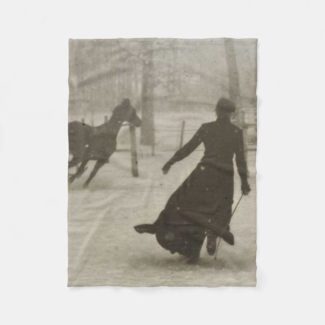 The Horse Trainer By Felix Thiollier 1899 Fleece Blanket (Front)