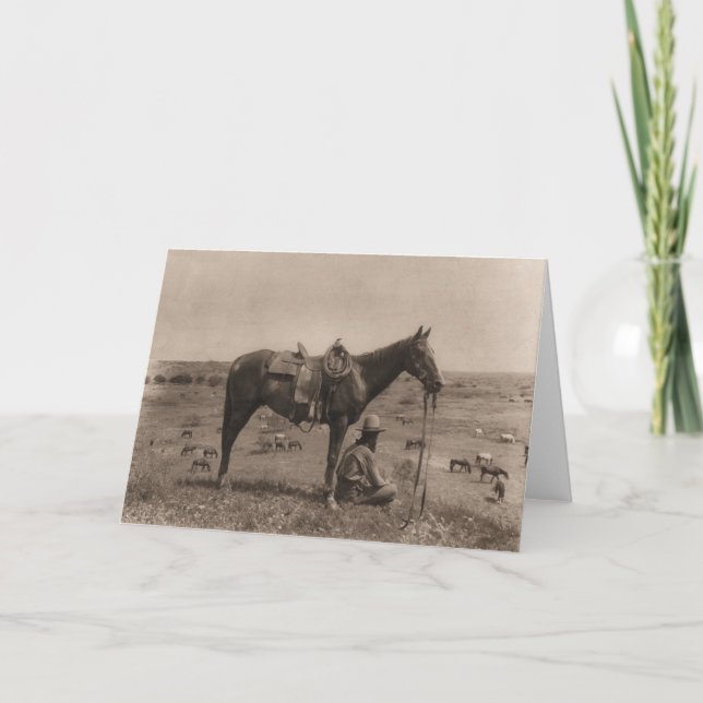 The Horse Wrangler 1910 Card (Front)