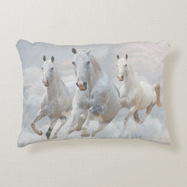 The Horses Accent Pillow (Front)