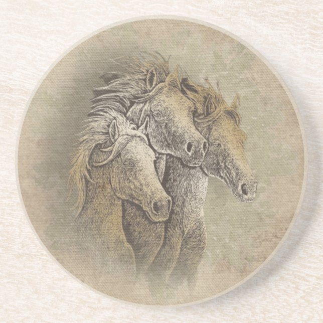 The Horses    Coaster (Front)